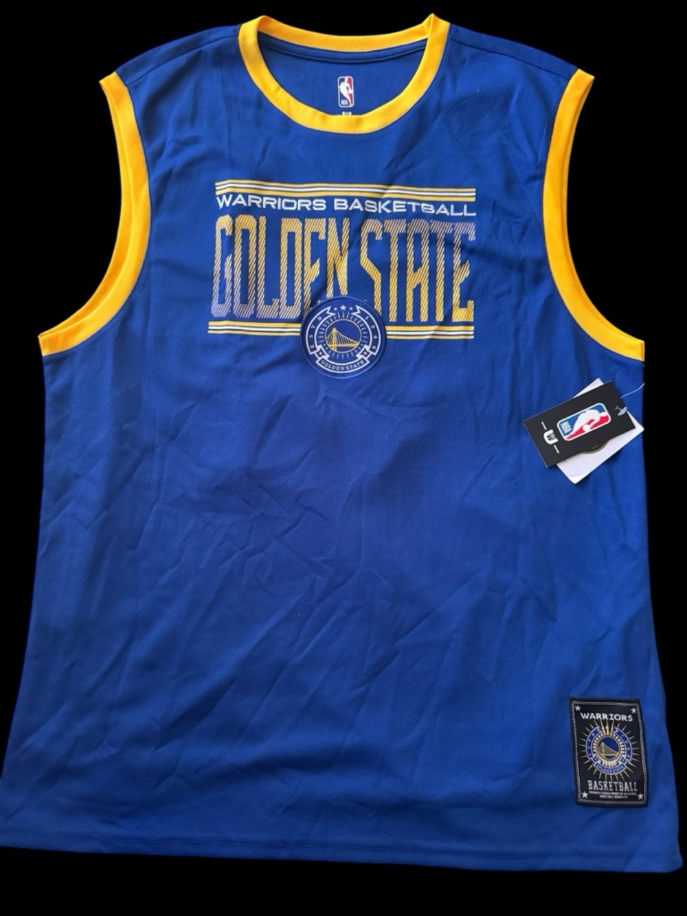 New Steph Curry Golden State Warriors NBA Sleeveless Mesh Jersey - medium
